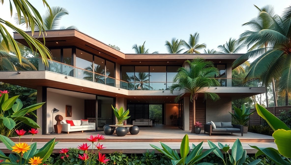 Brazilian Tropical Modern House Design