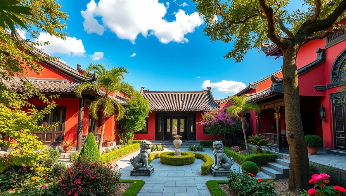 Chinese Siheyuan Courtyard Home Style 