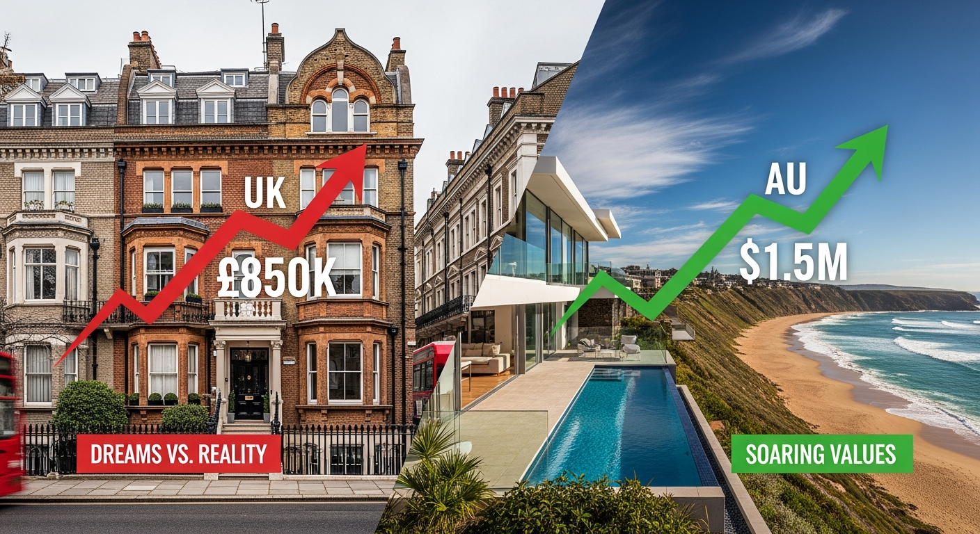 Expensive House Market UK vs Australia