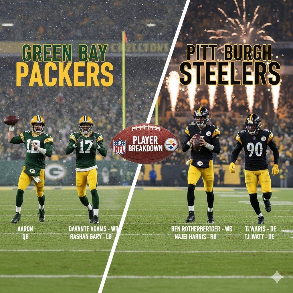 Green Bay Packers vs Pittsburgh Steelers Match Player Stats